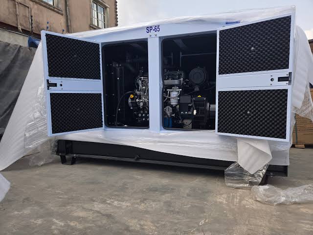 Heavy duty generator installation on site